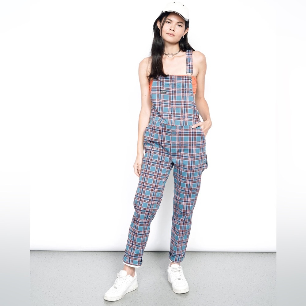 Wildfang Essential Overalls in Plaid